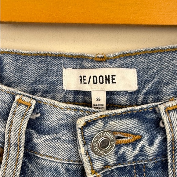 Re/Done 90s high waist loose jeans in worn blue 26 - Picture 5 of 15